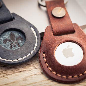 Housse porte-clés en cuir pour Apple AirTag