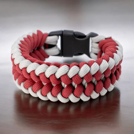 Bracelet de survie en paracorde 100% nylon réalisé à la main